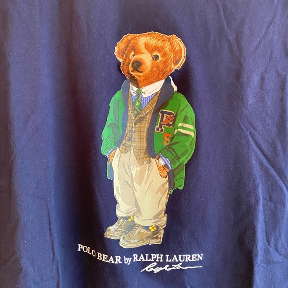 Mens Ralph Lauren bear t-shirt (XL) - Picture 3 of 4